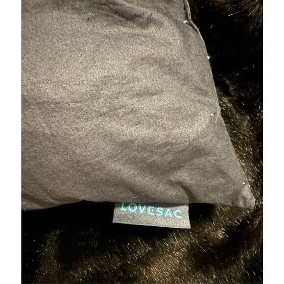 Lovesac Throw Pillow dark colored comfy 20x20 - Picture 2 of 4